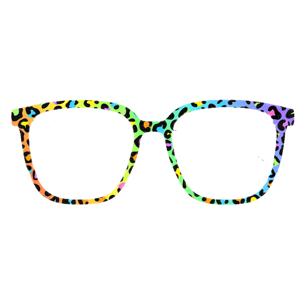 Trendy Rainbow Leopard Print S - Women Accessories Trendy recension och pris
