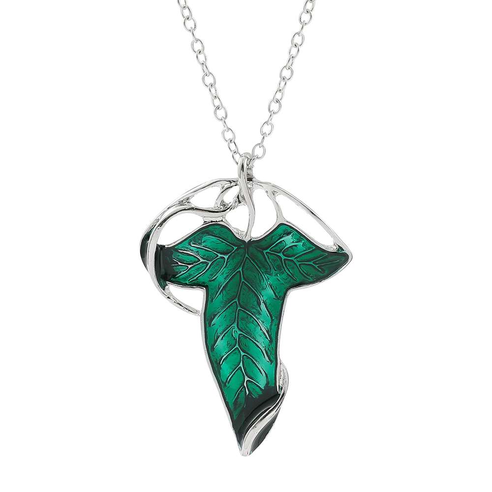 Vintage Green Leaf Pendant Nec - Women Accessories Trendy recension och pris