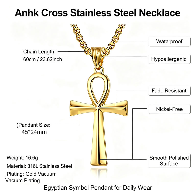 Egyptian Ankh Cross Pendant Ne - Women Accessories Egypt recension och pris