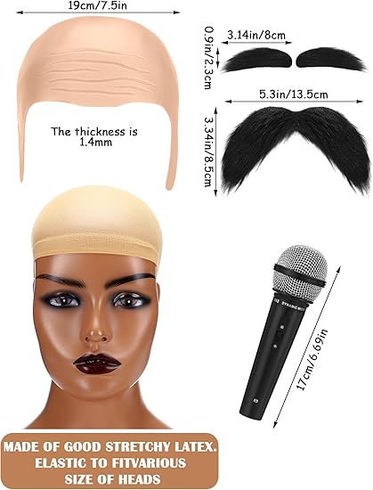 New Bald Cap Halloween Costume - Women Accessories Combo recension och pris